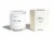 Calyan Wax Co. Musk + Teakwood Glass Soy Candle - White Perspective: front