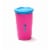 Wow Cup for Kids Original 360 Sippy Cup, Pink with Blue Lid, 9 oz Perspective: front