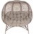 Flowerhouse Cozy Dreamcatcher Sand Pumpkin Loveseat - Perspective: front