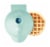Dash® Aqua Mini Waffle Maker Perspective: front