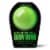 Da Bomb® Bath Glow Bomb™ Honeydew With a suprise Inside Bath Fizzer Perspective: front