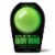 Da Bomb® Bath Glow Bomb™ Honeydew With a suprise Inside Bath Fizzer Perspective: front