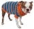 Pet Life Heavy Cable Knit Striped Fashion Polo Dog Sweater Perspective: front