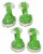 Pet Life Buckle-Supportive Pvc Waterproof Pet Sandals Shoes - Set Of 4 Perspective: front