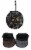 Pet Life Double Food and Water Travel Pet Bowl Perspective: front