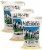 Palouse Brand Bag Bundle: Hard White, Soft White, Hard Red Wheat Berries, 3lbs ea., 9lbs ttl Perspective: front