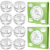 Fermentation Weights | NonSlip Grip Handle | 8-Pack for Wide Mouth Mason Jars Perspective: front