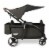 Keenz Class Baby Toddler Kids Stroller Wagon with 1 Touch Brake & Canopy, Black Perspective: front