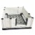 EZwhelp EZclassic 38 x 38 Puppy Dog Whelping Box Playpen w/Rails & Liner, Gray Perspective: front