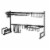 Extra Large Steel Over The Sink Dish Drying Rack Organizer Perspective: front