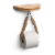 Bamboo Toilet Paper Holder w/ Rope and Shelf Perspective: front