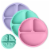 Silicone Suction Plates - Pink, Mint, Lavender Perspective: front