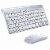 Mini Wireless Keyboard And Mouse Set Waterproof 2.4G Compatible with Mac Apple PC Computer Perspective: front