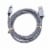 2M / 6FT Micro USB Fast Charger Data Sync Cable Cord (Silver) Perspective: front