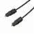 Gold TOSLink Fiber Optical Optic Digital Audio Cable SPDIF Sound Bar Cord (15 ft) (1.5 FT) Perspective: front