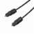 Gold TOSLink Fiber Optical Optic Digital Audio Cable SPDIF Sound Bar Cord (30 ft) (1.5 FT) Perspective: front