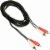 RCA Stereo Audio Cable Dual RCA Male Gold-Plated AV Cord FOR HDTV DVD VCR LOT (5FT) (5 FT) Perspective: front