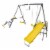 XDP Recreation The Titan Outdoor Backyard Kids Playground Swing Set with Slide Perspective: front
