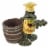 `I Love Vino` Chef Toad Wine Cooler and Corkscrew Holder Perspective: front
