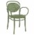 Compamia Marcel XL Resin Outdoor Arm Chair Olive Green (set of 2) Perspective: front
