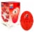 Geomag Kor Egg - Red - 55 Piece Creative Magnet Playset Perspective: front