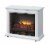 Pleasant Hearth Sheridan Mobile Infrared Fireplace - White Perspective: front