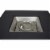 Pleasant Hearth Montreal Matte and Stainless Steel Gas Fire Pit Table - Black Perspective: front