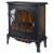 Pleasant Hearth Curved Front Infrared Panoramic Electric Stove - Black Perspective: front
