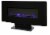 Muskoka Curved Front Wall Mount Glass Fireplace - Black Perspective: front