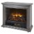 Pleasant Hearth Sheridan Mobile Infared Fireplace - Dark Weathered Gray Perspective: front