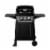 Dyna-Glo 2-Burner Black 20,000 BTU Open Cart LP Gas Grill DGB300CNP Perspective: front
