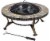 Pleasant Hearth Olivia Slate Top Fire Pit Perspective: front