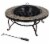Pleasant Hearth Juniper Slate Top Fire Pit Perspective: front