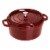 Staub Cast Iron 7-qt Round Cocotte - Grenadine Perspective: front