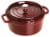 Staub Cast Iron 9-qt Round Cocotte - Grenadine Perspective: front