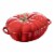 Staub Ceramic 16-oz Petite Tomato Cocotte - Cherry Perspective: front