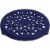 Staub Cast Iron 9-inch Round Lilly Trivet - Dark Blue Perspective: front