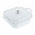 Staub Ceramic 9-inch X 9-inch Square Covered Baking Dish - White Perspective: front