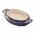 Staub Ceramic 2-pc Oval Baking Dish Set - Dark Blue Perspective: front