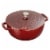 Staub Cast Iron 3.75-qt Essential French Oven with Lilly Lid - Grenadine Perspective: front