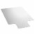 Floortex Solutions Ultimat 48 x 53 Inch Clear Office Floor Chair Mat with Lip Perspective: front