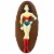 Wonder Woman Decorated Milk Chocolate Perspective: front