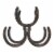 Horseshoe 3 Bottle Metal Wine Rack by Foster & Rye™ Perspective: front