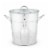 Twine Galvanized Metal Ice Bucket Perspective: front