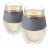 True Fabrications Freeze Cooling Wine Glass Perspective: front