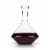 Viski Raye Crystal Angled Wine Decanter Perspective: front