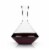 Viski Raye Crystal Angled Wine Decanter Perspective: front