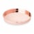 Round Copper Serving Tray by Viski® Perspective: front