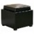 Tate Storage Ottoman in Black Perspective: front