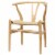 Wishbone Y Dining Chair in Natural (Set of 2) Perspective: front